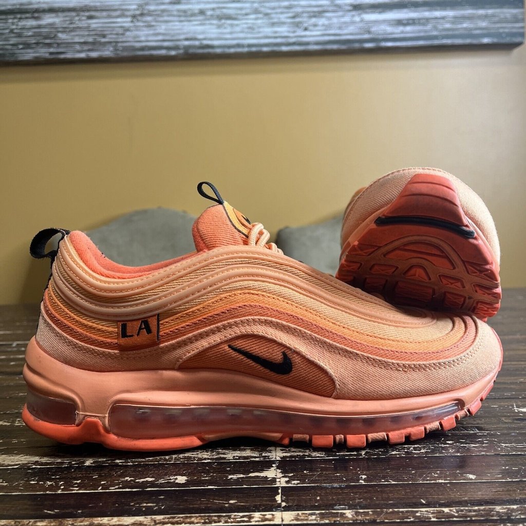 Nike Air Max 97 La City Special Sneaker 'Orange' Dh0144-800 Men's Size 8